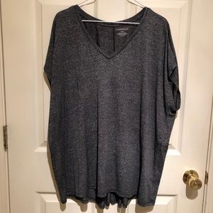Lane Bryant 22/24 gray dolman sleeved shirt